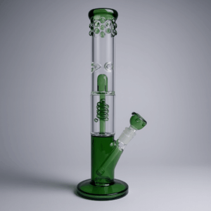 14.9 Inch Water Pipe w/ Coil & Perc (Box of 2 Pipes)