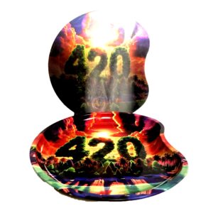 420 Holographic 3D Metal Rolling Tray (Box of 5 Trays)