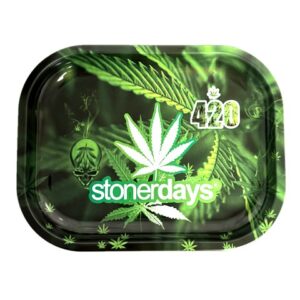 Stoner Days 420 Thick Metal Rolling Tray (Box of 2 Trays)