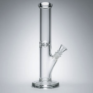 12 Inch Straight Glass Water Pipe w/ Ice Catcher (Box of 2 Pipes)