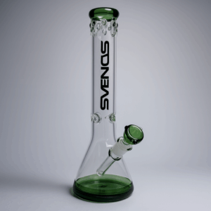 15.7 Inch Straight Glass Water Pipe w/ Ice Catcher (Box of 2 Pipes)