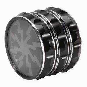 63mm Metal Black Grinder w/ 4 Layers (Box of 5 Grinders)