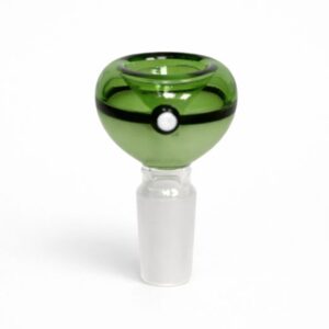 14mm Glass Poke Ball Green Bowl (Box of 5 Bowls)