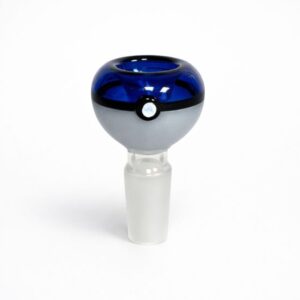 14mm Glass Poke Ball Blue Bowl (Box of 5 Bowls)
