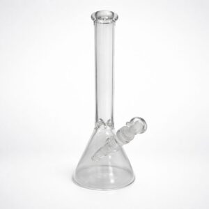 10 Inch Beaker Glass Water Pipe w/ Ice Catcher (Box of 2 Pipes)