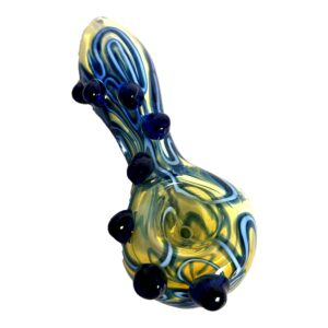 Blue Glass Bowl (Box of 5 Pipes)