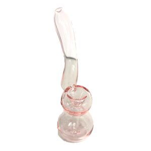 Pink Glass Bubbler Water Pipe (Box of 5 Pipes)