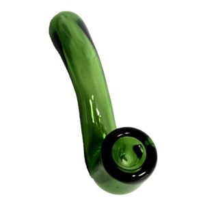 Green Sherlock Glass Pipe (Box of 5 Pipes)