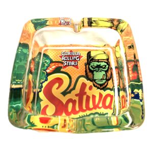 Sativa Gorilla Ashtray 2 (Box of 6 Ash Trays)