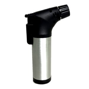Silver Refillable Butane Torch (Box of 5 Torches)