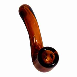Amber Sherlock Glass Pipe (Box of 5 Pipes)