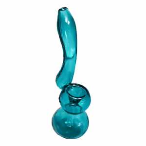 Turquoise Glass Bubbler Water Pipe (Box of 5 Pipes)